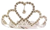 Rhinestone Hearts Petite Tiara Style 2 1/2 Comb~ Available individually or in 6 packs