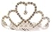 Rhinestone Hearts Petite Tiara Style 2 1/2
