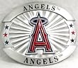Los Angeles Angels of Anaheim Enamel Pewter Buckle, MLB Baseball Oversize Buckle