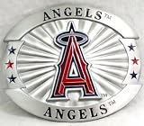 Los Angeles Angels of Anaheim Enamel Pewter Buckle, MLB Baseball Oversize Buckle