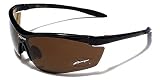 X-Loop Lunettes de Soleil - Sport - Cyclisme - Ski - Conduite - Motard / Mod. 3550 Marron / Taille Unique Adulte / Protection 100% UV400