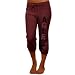 NCAA Adidas Boston College Eagles Ladies Maroon Broken Words Capri ...