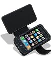 Noir Luxe Black Leather Premium Book Case for Apple iPhone 3G / 3GS Version