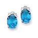 Jacqueline Kennedy Simulated Aquamarine Earrings