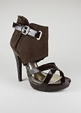 Patent Trim Suede Heel