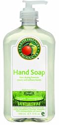 Earth Friendly Products Hand Soap, Lemongrass, 17-Ounce Bottle (Pack of 6)