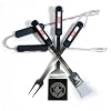Motorhead Products MH5104 MLB 4-Piece BBQ Grilling Utensil Set, Red Sox