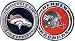 NFL Denver Broncos Challenge Coin Poker Card Cover