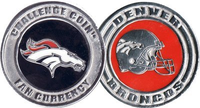 NFL Denver Broncos Challenge Coin Poker Card Cover
