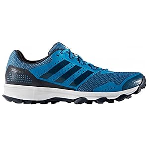 New Adidas Men's Duramo 7 Trail Running Shoe Tech Steel/White 15