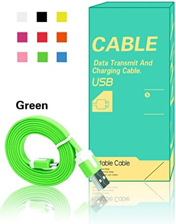 Visotre (9 Colors) Micro USB 2.0 Cable (1M) for Android/Sumsang/Lenovo/Huawei/Xiaomi/HTC/Motorola/Nokia and More-Premium High Speed USB 2.0 A Male to Micro B Sync and Charging Cables(Green)