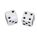 White Gaming Dice