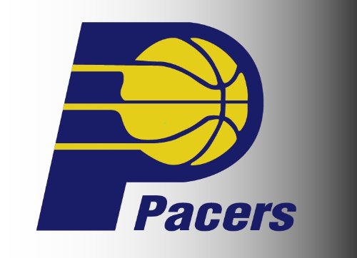 Indiana Pacers logo sticker vinyl decal 5" x 4"