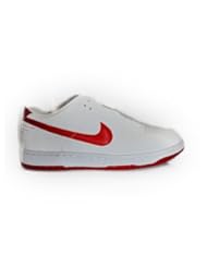 Shoes: Nike Dunk Low - White / Sport Red, size 10 D US - Nike