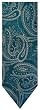 Men's Donald Trump Signature Collection Necktie Neck Tie Torquoise and Silver Paisley