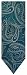 Men's Donald Trump Signature Collection Necktie Neck Tie Torquoise and Silver Paisley