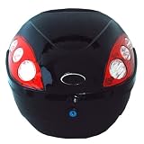 Motorcycle Scooter Back Trunk Tail Box Luggage Top Case Black