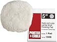 PORTER-CABLE 15006 5-Inch Hook and Loop Lambs Wool Polishing Pad