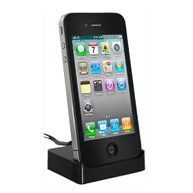 KitSound iPhone 4 / 4S / iPod Touch 4 Dock with Audio Line Out Port - Black