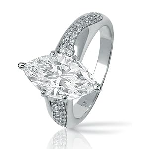 1 Carat Pave Set Diamonds Engagement Ring