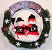 Philadelphia Flyers Team Snowman Wreath
