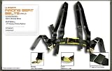 UNIVERSAL 4 POINT RACING HARNESS SEAT BELT BOLT IN - BLACK