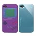 2pcs Set Nintendo Game Boy Silicone Case Purple + KoreTech (TM) Glider Case - Crystal Turqoise / Light Blue (Fits AT&T, Sprint and Verizon iPhone 4 and 4S)