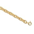 14K Yellow Gold Fancy Link Bracelet - 7.5 inches