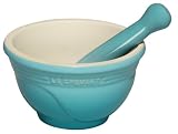 Le Creuset Stoneware Pestle & Mortar, Teal, 0.5 Litre