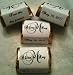 300 MONOGRAM WEDDING CANDY WRAPPERS/Stickers/Labels (Personalized favors for nugget chocolates)