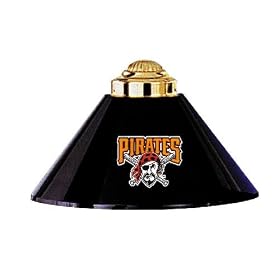 Pittsburgh Pirates 3pc SWAG METAL SHADE POOL BILLIARD TABLE LAMP LIGHT