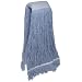 Zephyr Blendup Blue Blended Natural and Synthetic Fibers Cut End Wet Mop Head with Wide Band Fantail (Pack of 12)