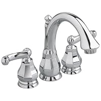 American Standard 6028.240.002 Dazzle Two-Handle Minispread Faucet with Metal Speed Connect Pop Up Drain and Metal Lever Handles, Polished Chrome