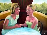 Acrylic Painting On Watercolor Paper The Reception by Caleb, Original