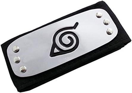 Bgoodgir Anime Leaf Village Logo Headband (Black)