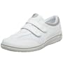 Grasshoppers Women's Stretch Plus Velcro Sneaker,White,5.5 M US