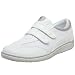 Grasshoppers Women's Stretch Plus Velcro Sneaker,White,12 M US