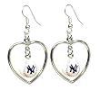 New York Yankees Mini Baseball Heart Earrings