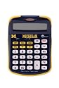 Collegiate Series 00503 UNIVERSITY OF MICHIGAN Solar-Powered Calculator with School Logo and Colors