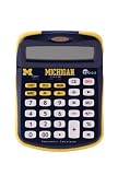 Collegiate Series 00503 UNIVERSITY OF MICHIGAN Solar-Powered Calculator with School Logo and Colors