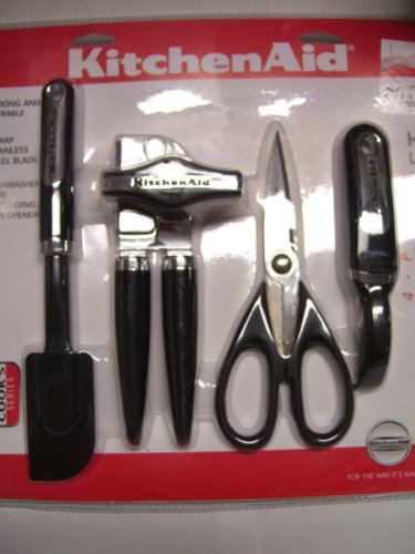 KitchenAid 4 Piece Gadget Set Black