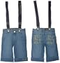GIRLS G-UNIT Stretch Denim Shorts W/ Suspenders, 63835079-94