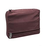 LDS Scripture Tote - Burgundy Leather Bible Cover (Regular)