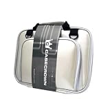 CaseCrown Premium Double Memory Foam Case with Shoulder Strap (Silver Metallic) to Carry the Acer AOD250-1197 10.1-Inch Blue Netbook