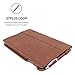 Snugg iPad Mini 5 (2019) & iPad Mini 4 (2015) Leather Case, Flip Stand Cover - Distressed Brown