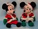 Disney Bean Bag Santa Claus Mickey Mouse and Mrs. Clause Minnie Mouse Limited Edition Set