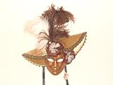 Copper Capello Satin Venetian Mask