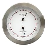 Zoom Produkt-Bild: Fischer 1512TH-01 Thermohygrometer / Edelstahl matt