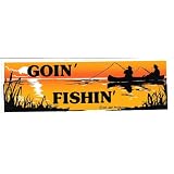 GOIN' FISHIN' decal bumper sticker