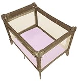 Kushies Certified Organic Play Pen Fitted Sheet, Pink